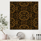 Golden Maze Pattern by Marika Barsrsind on GIANT ART - 8000 illustration
