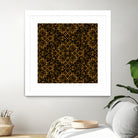 Golden Maze Pattern by Marika Barsrsind on GIANT ART - 8000 illustration