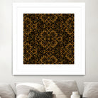 Golden Maze Pattern by Marika Barsrsind on GIANT ART - 8000 illustration