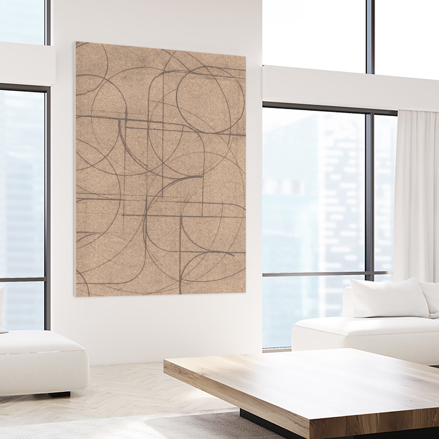 Curved 2 by Dan Hobday on GIANT ART - abstract pattern