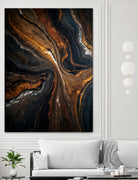 Golden Tones In Dark Stone by Alpenglow Workshop on GIANT ART - abstract abstract art