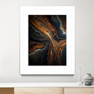Golden Tones In Dark Stone by Alpenglow Workshop on GIANT ART - abstract abstract art