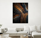 Golden Tones In Dark Stone by Alpenglow Workshop on GIANT ART - abstract abstract art