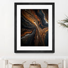 Golden Tones In Dark Stone by Alpenglow Workshop on GIANT ART - abstract abstract art