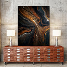 Golden Tones In Dark Stone by Alpenglow Workshop on GIANT ART - abstract abstract art