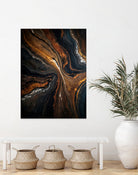 Golden Tones In Dark Stone by Alpenglow Workshop on GIANT ART - abstract abstract art