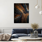 Golden Tones In Dark Stone by Alpenglow Workshop on GIANT ART - abstract abstract art