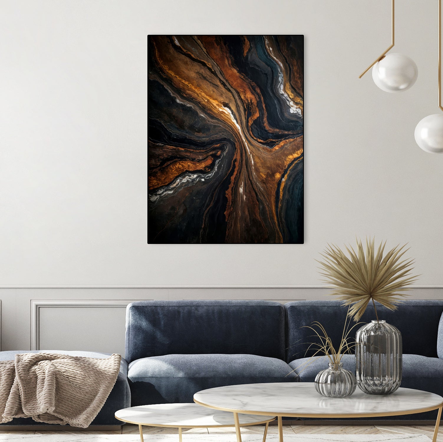 Golden Tones In Dark Stone by Alpenglow Workshop on GIANT ART - abstract abstract art