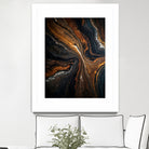 Golden Tones In Dark Stone by Alpenglow Workshop on GIANT ART - abstract abstract art