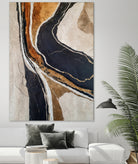Textured Earth In Black and Gold by Alpenglow Workshop on GIANT ART - aesthetic abstract aesthetic