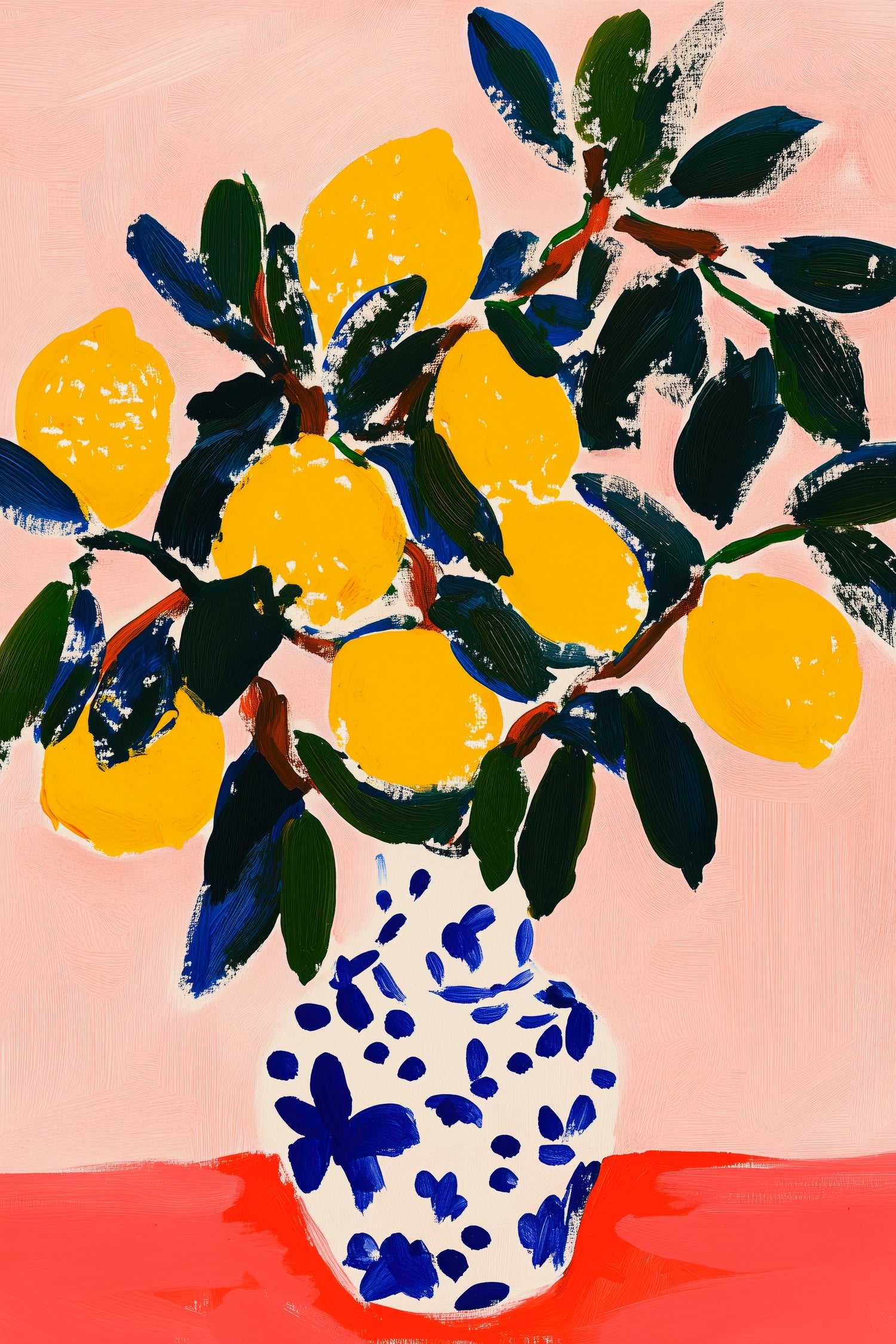 Lemon bouquet by Treechild on GIANT ART - painting flowers and plants painting