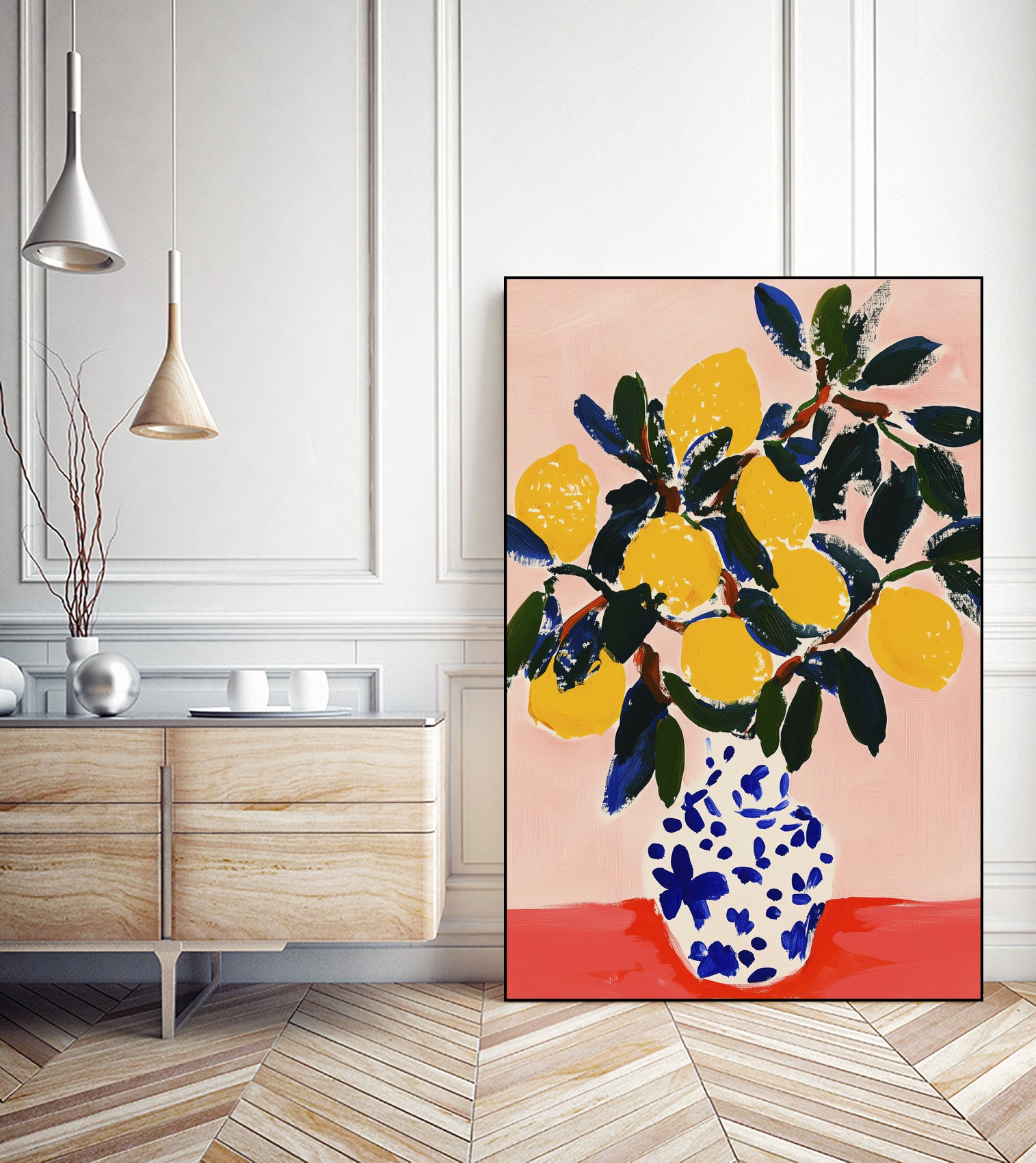 Lemon bouquet by Treechild on GIANT ART - painting flowers and plants painting