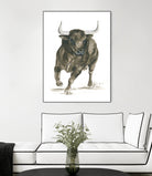 Charging Bull Power by Isabelle Brent on GIANT ART - 4885 illustration