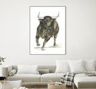 Charging Bull Power by Isabelle Brent on GIANT ART - 4885 illustration