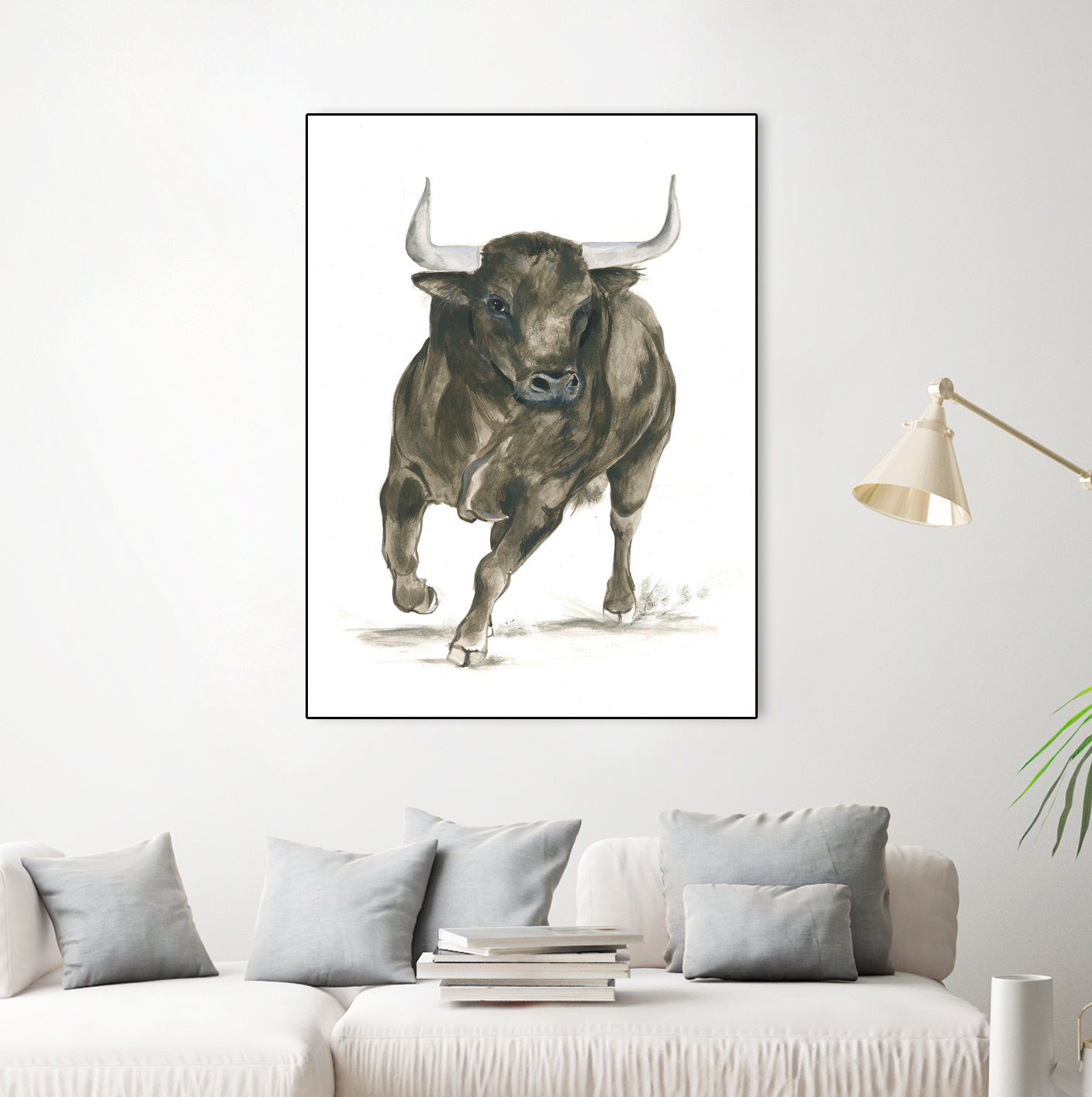 Charging Bull Power by Isabelle Brent on GIANT ART - 4885 illustration