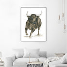Charging Bull Power by Isabelle Brent on GIANT ART - 4885 illustration