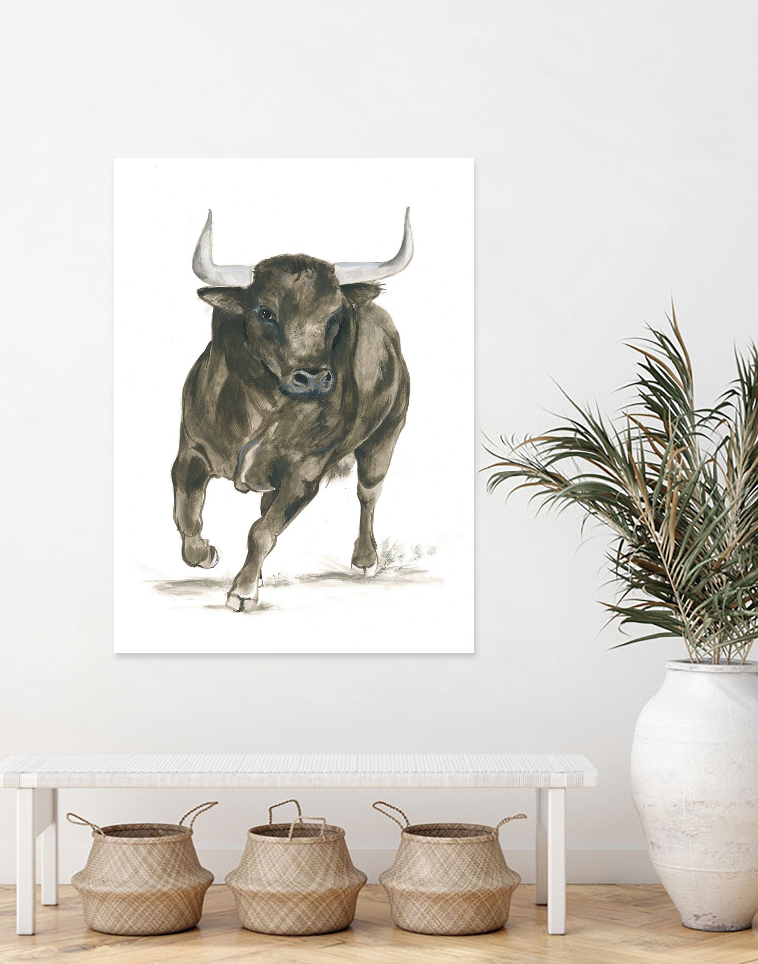 Charging Bull Power by Isabelle Brent on GIANT ART - 4885 illustration