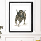 Charging Bull Power by Isabelle Brent on GIANT ART - 4885 illustration