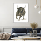 Charging Bull Power by Isabelle Brent on GIANT ART - 4885 illustration