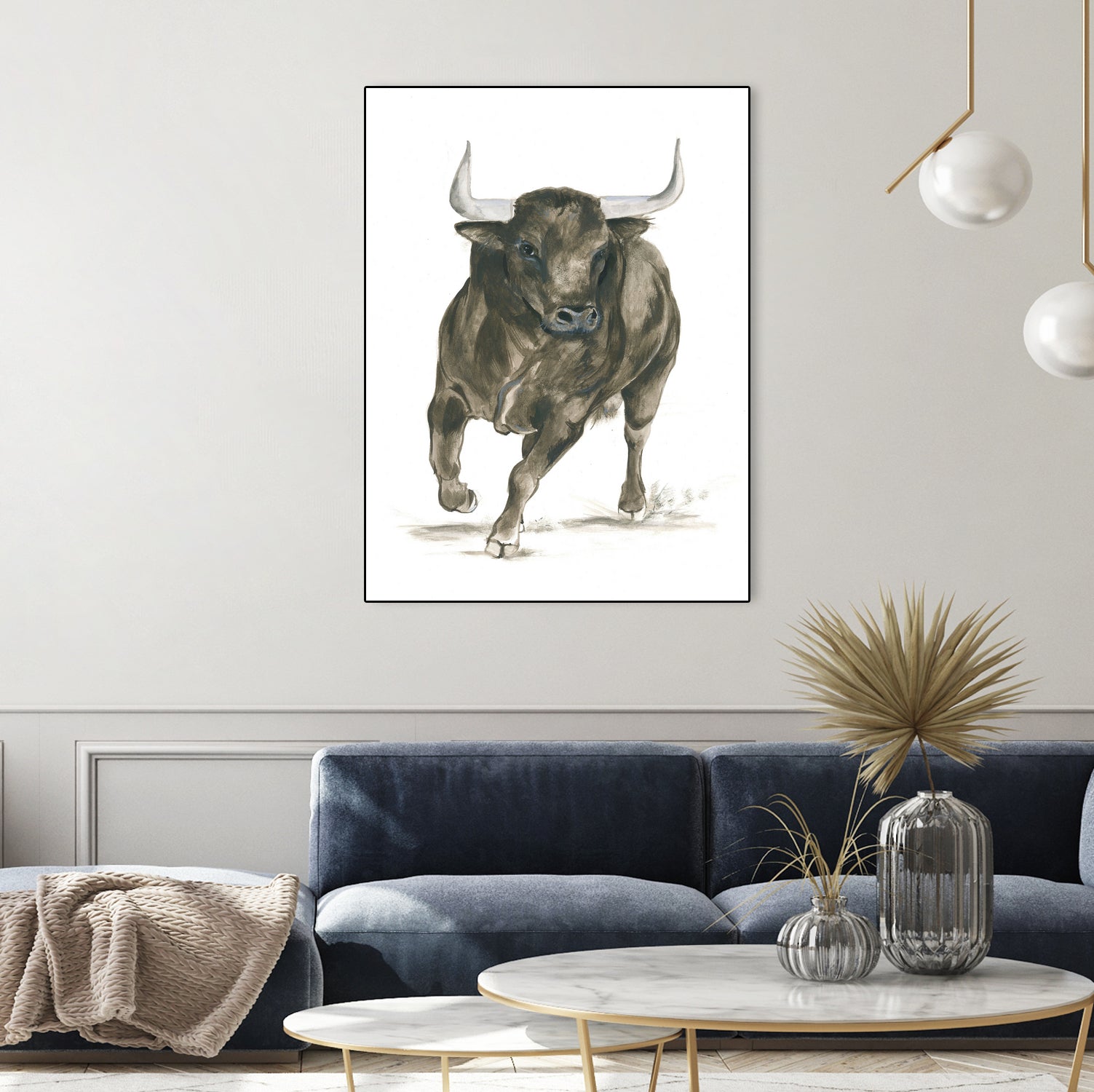 Charging Bull Power by Isabelle Brent on GIANT ART - 4885 illustration