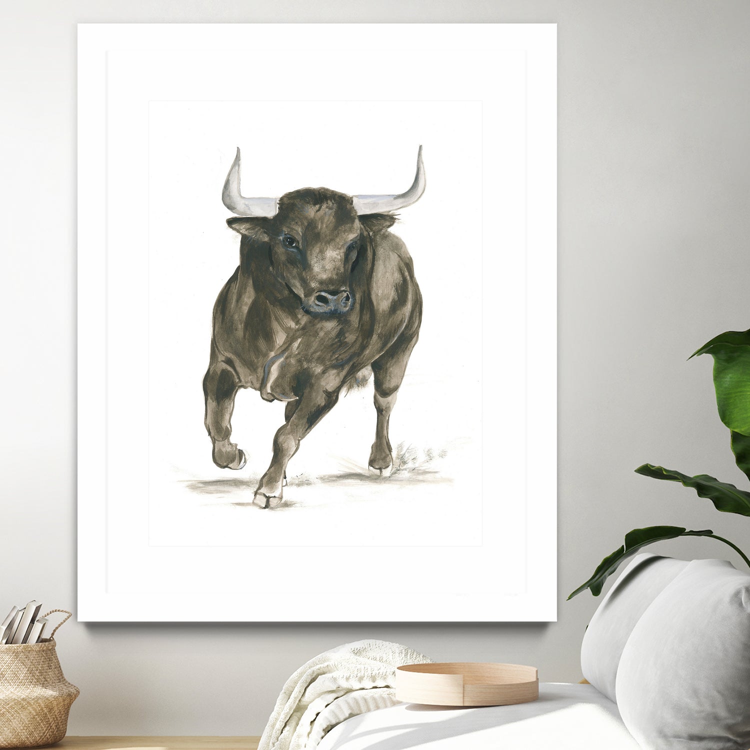 Charging Bull Power by Isabelle Brent on GIANT ART - 4885 illustration