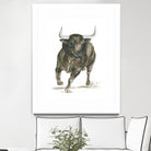 Charging Bull Power by Isabelle Brent on GIANT ART - 4885 illustration