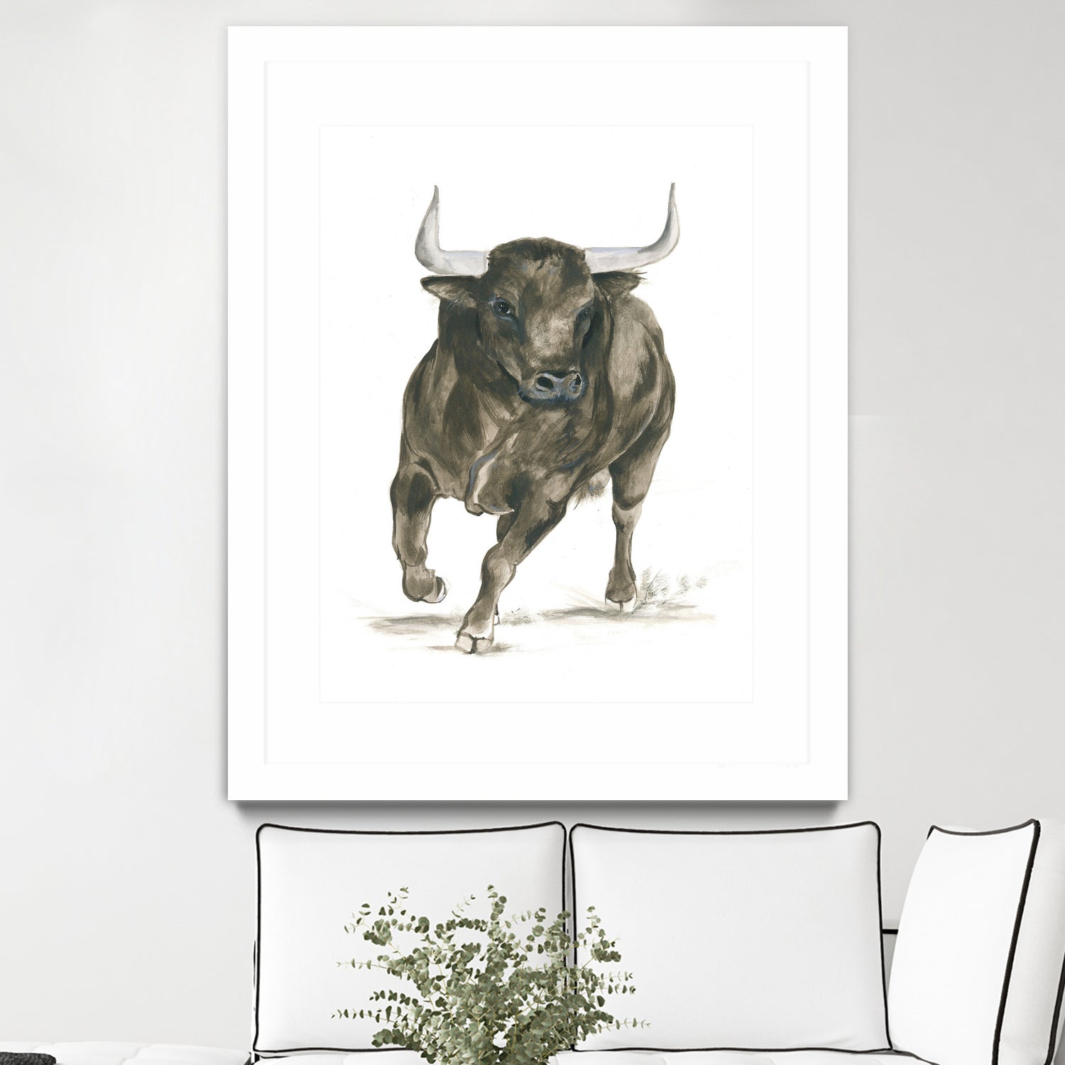 Charging Bull Power by Isabelle Brent on GIANT ART - 4885 illustration