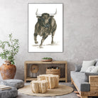 Charging Bull Power by Isabelle Brent on GIANT ART - 4885 illustration
