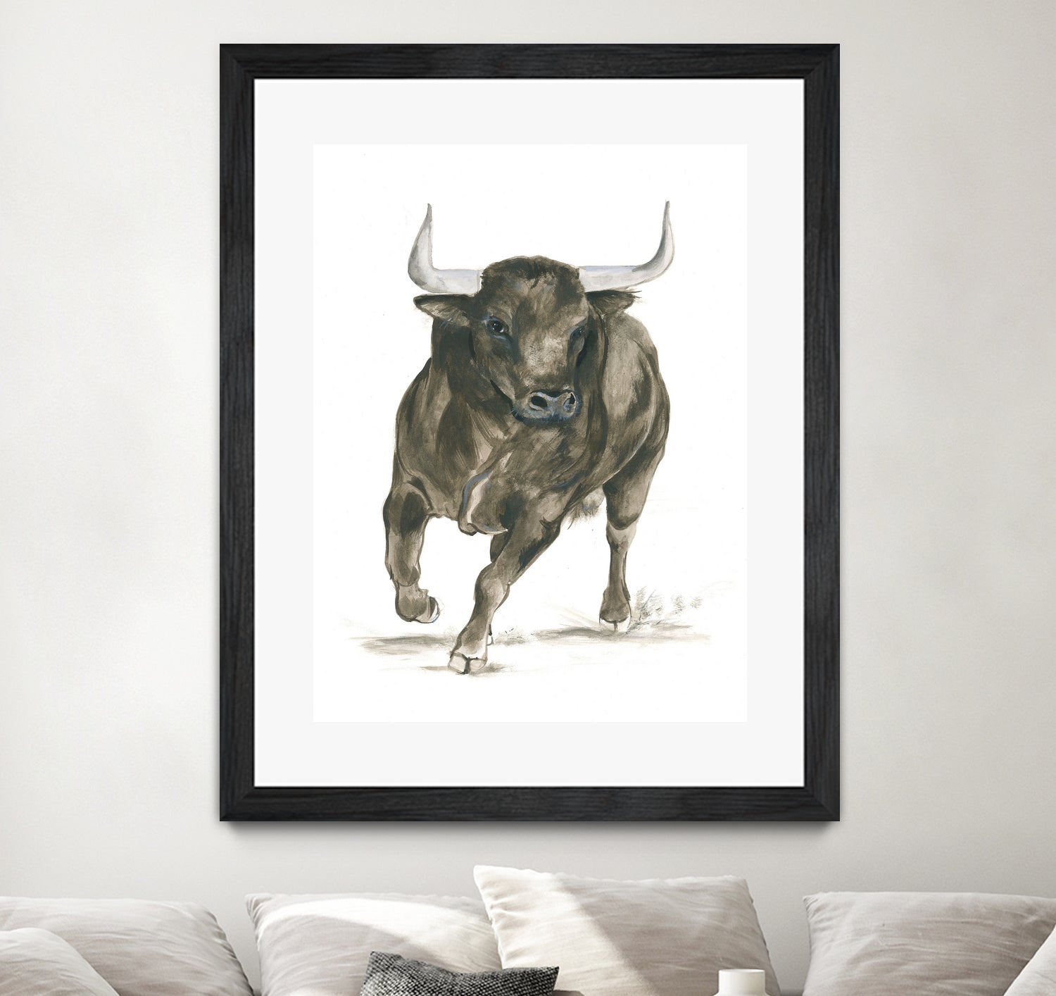 Charging Bull Power by Isabelle Brent on GIANT ART - 4885 illustration