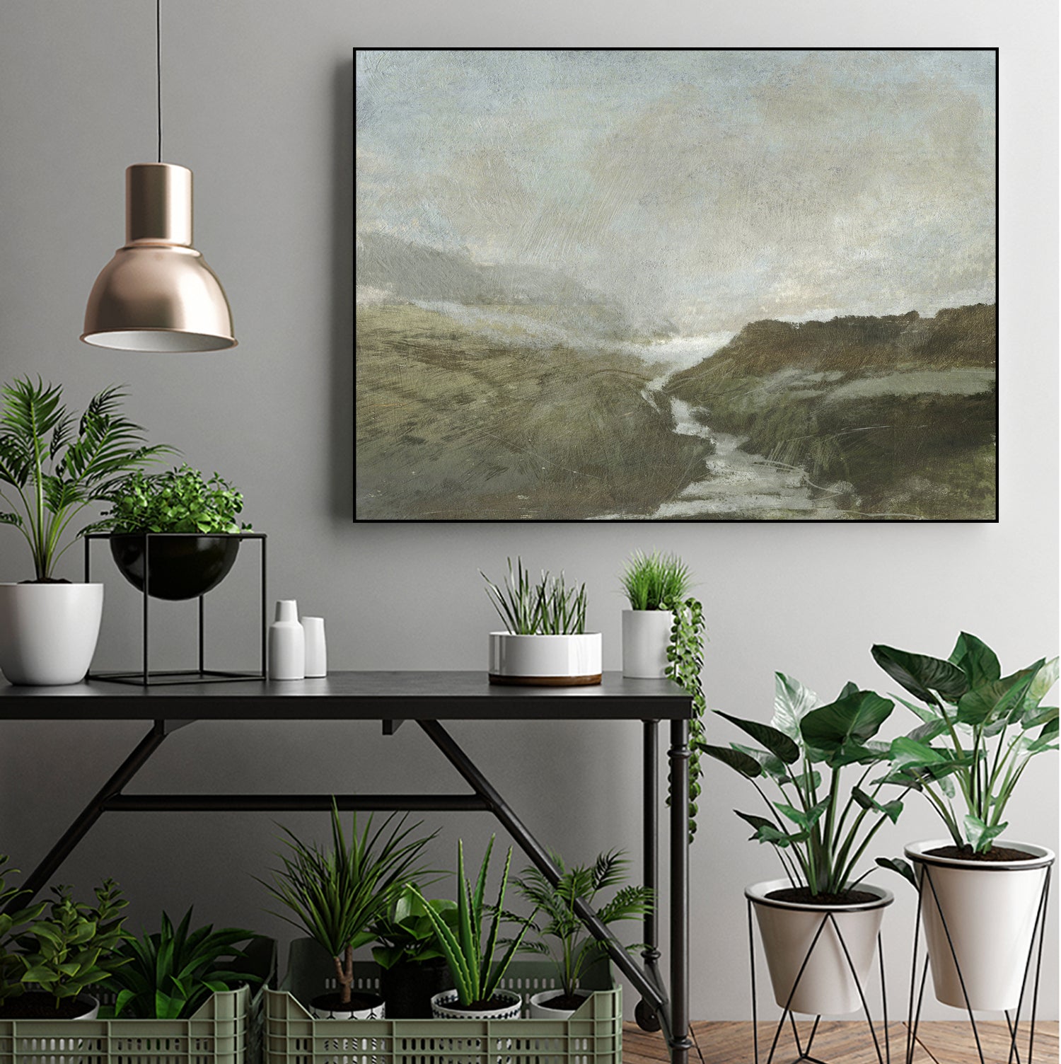 Highland Brook by Dan Hobday on GIANT ART - nature and landscapes painting