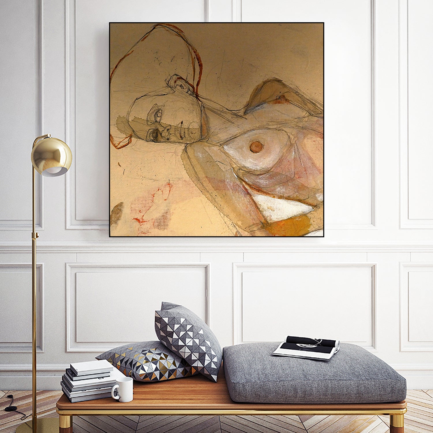 Egon Schiele Tribute by Doris Schmitz on GIANT ART - 3393 illustration