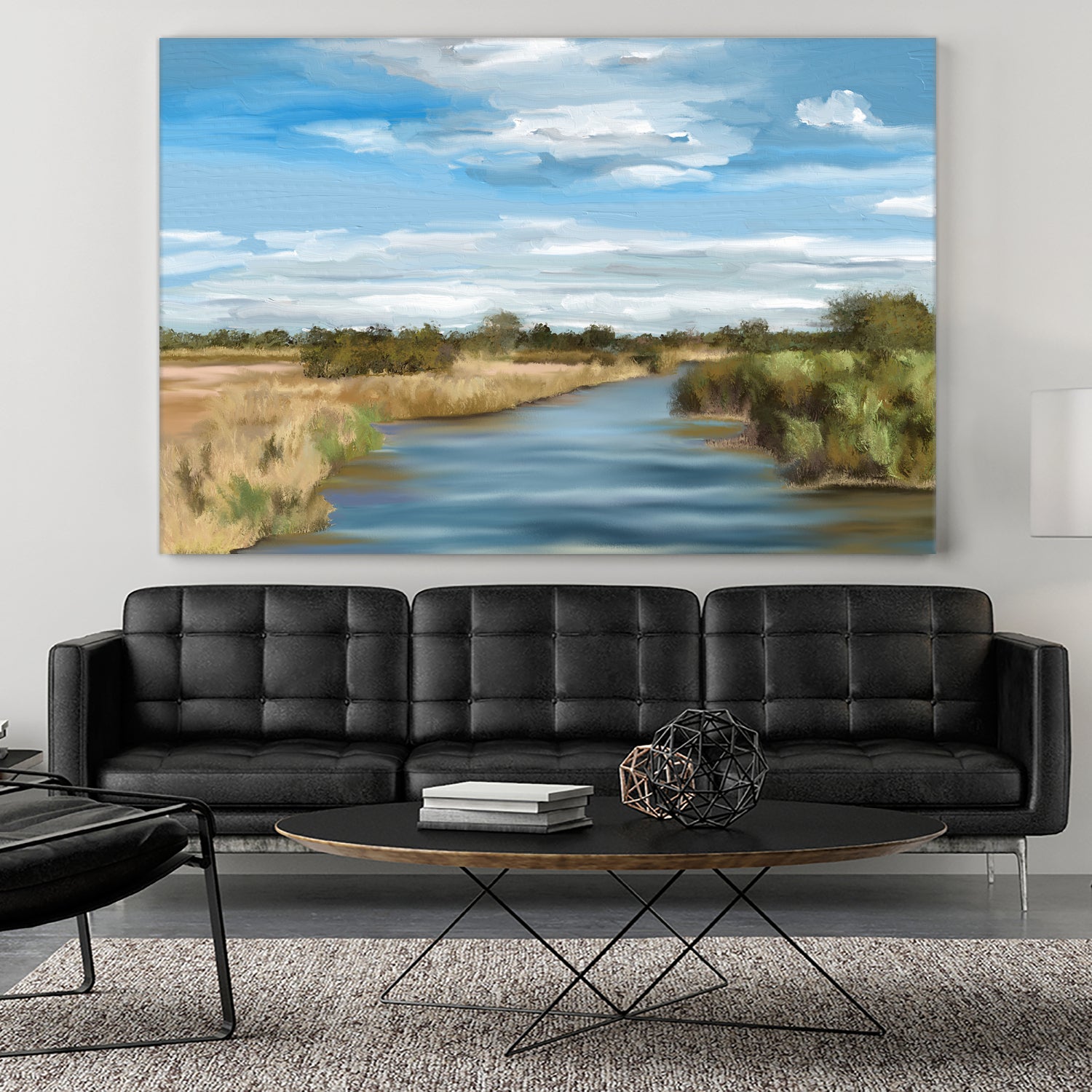 River of Reeds, Botswana by Jenna Alheit on GIANT ART - green landscape 