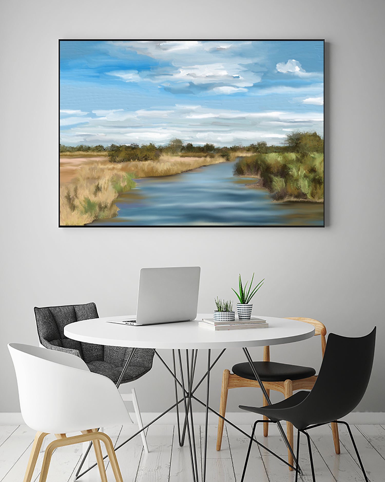 River of Reeds, Botswana by Jenna Alheit on GIANT ART - green landscape 