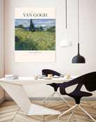 Green Wheat Field With Cypress (1889) Van Gogh by Vincent Van Gogh on GIANT ART - landscape tree