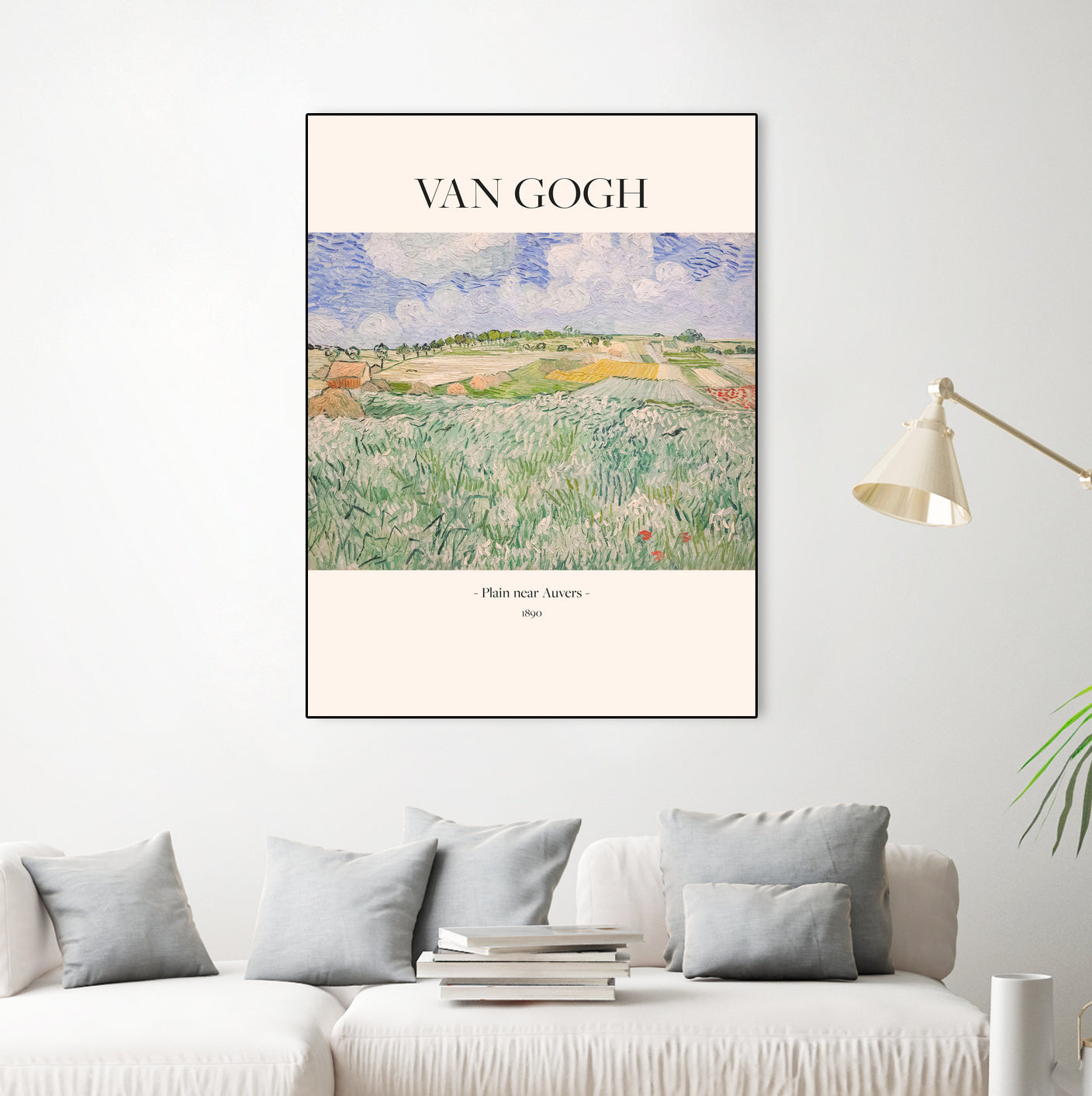 Plain Near Auvers - Art Print by Vincent Van Gogh | GIANT ART