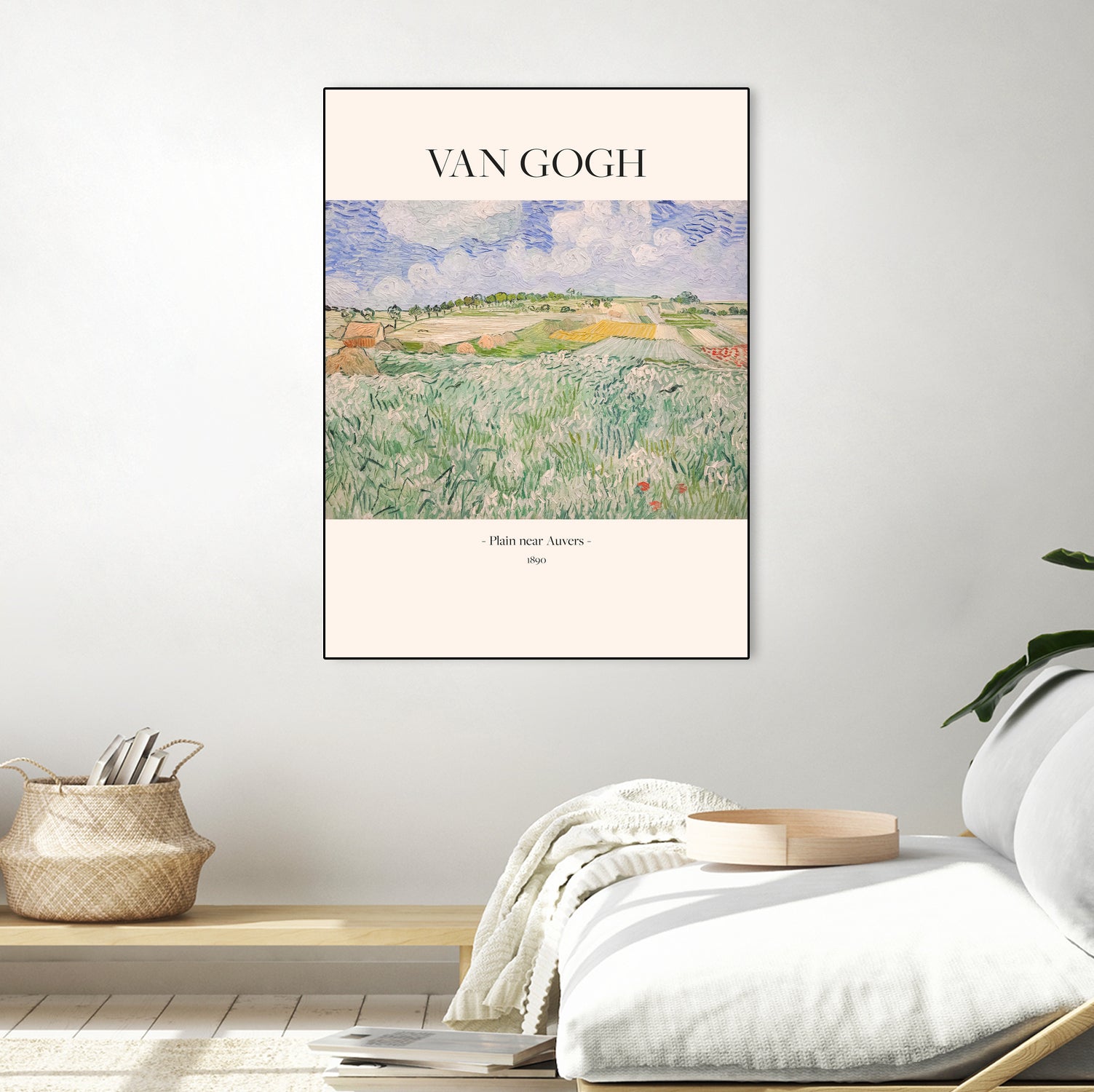 Plain Near Auvers - Art Print by Vincent Van Gogh | GIANT ART