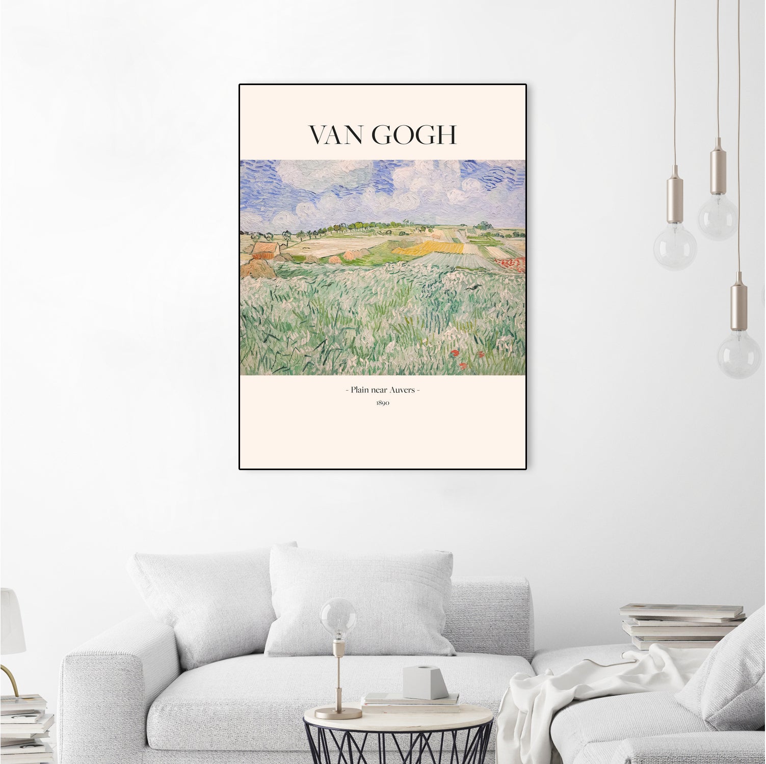 Plain Near Auvers - Art Print by Vincent Van Gogh | GIANT ART