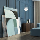 Abstract Blue Shapes No1 Print by cartissi on GIANT ART - abstract painting