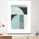 Abstract Blue Shapes No1 Print by cartissi on GIANT ART - abstract painting