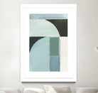Abstract Blue Shapes No1 Print by cartissi on GIANT ART - abstract painting