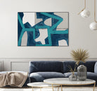 Metric Blue Abstract Art Print by cartissi on GIANT ART - abstract painting