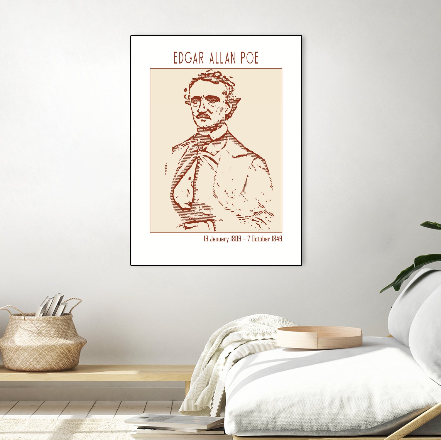 Vintage Poe Portrait by Doa Project on GIANT ART - 3000 illustration