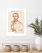 Vintage Poe Portrait by Doa Project on GIANT ART - 3000 illustration