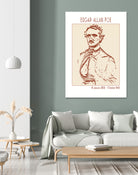 Vintage Poe Portrait by Doa Project on GIANT ART - 3000 illustration