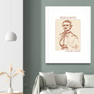 Vintage Poe Portrait by Doa Project on GIANT ART - 3000 illustration