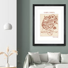 Golden Blooms by Doa Project on GIANT ART - 3000 illustration