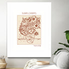 Golden Blooms by Doa Project on GIANT ART - 3000 illustration