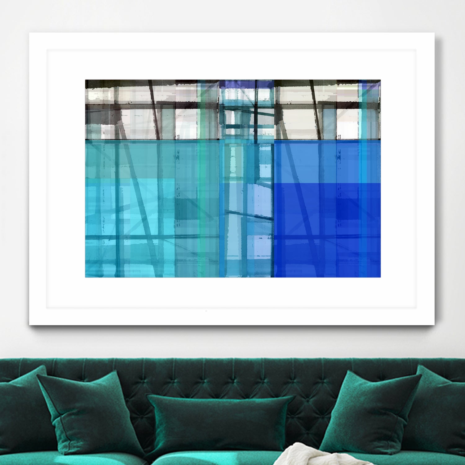 Living By The Ocean 1 by Cartissi on GIANT ART - blue abstract