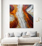 Fiery Orange And Red Hues by Alpenglow Workshop on GIANT ART - abstract abstract art