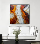 Fiery Orange And Red Hues by Alpenglow Workshop on GIANT ART - abstract abstract art